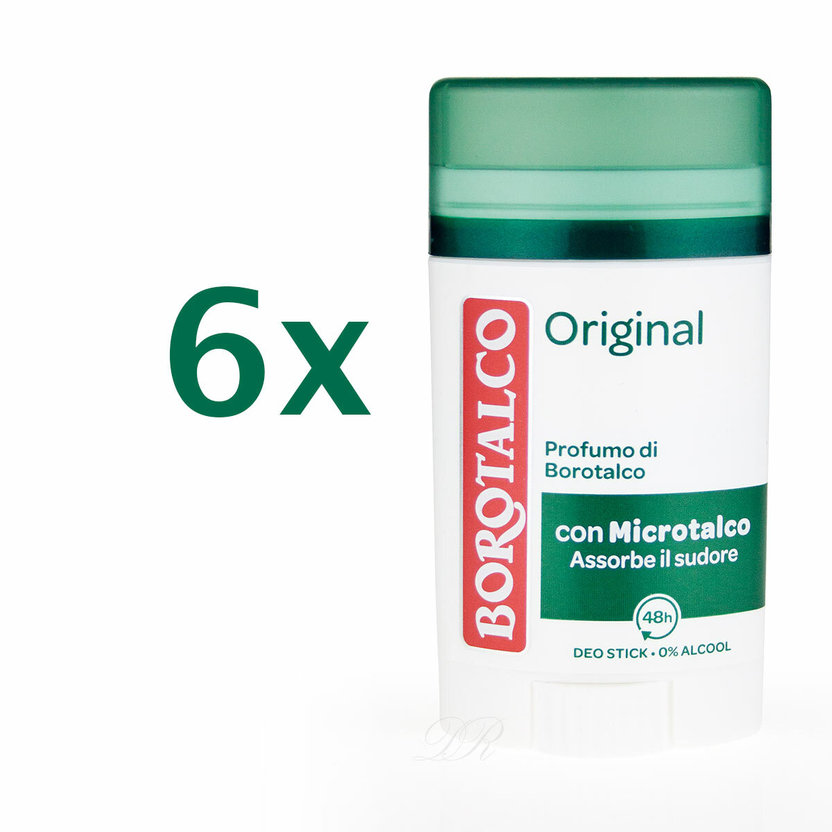 6x Borotalco Roberts deostick deo stick Original Fresh 40ml Schutz im sixpack