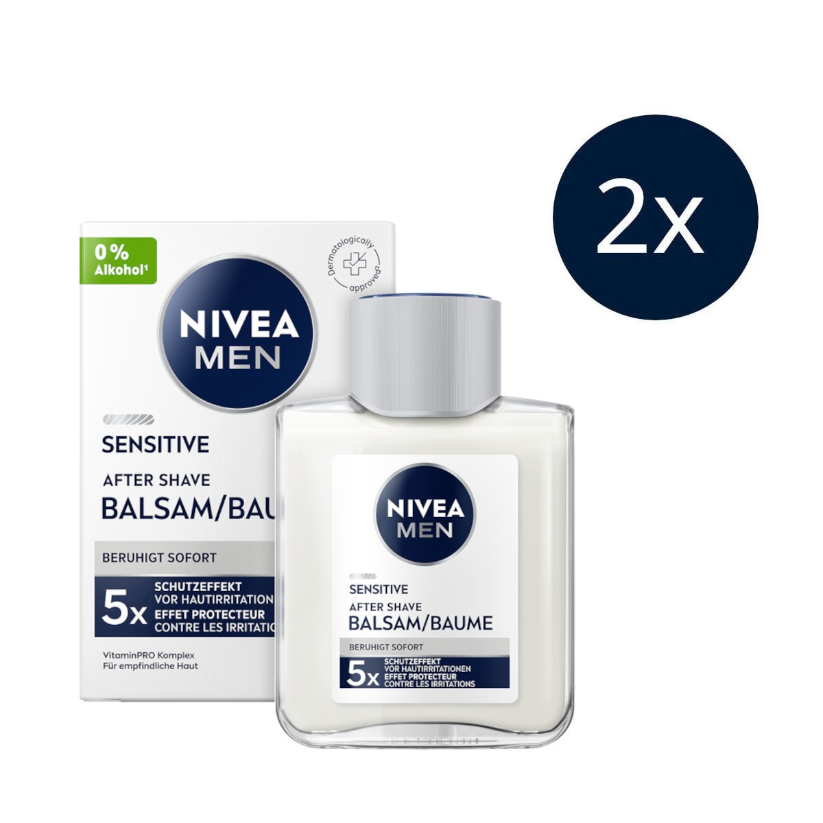 NIVEA MEN Sensitive After Shave Balsam 2 x 100m - Bild 1 von 5
