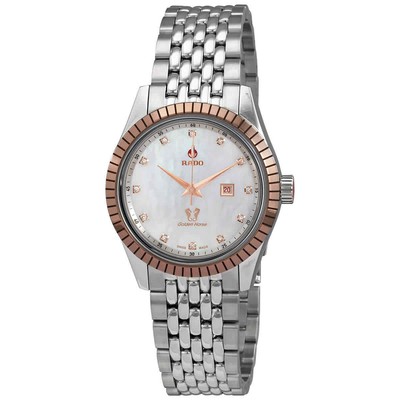 Pre-owned Rado Hyperchrome Classic Automatic Diamond Ladies Watch R33102903