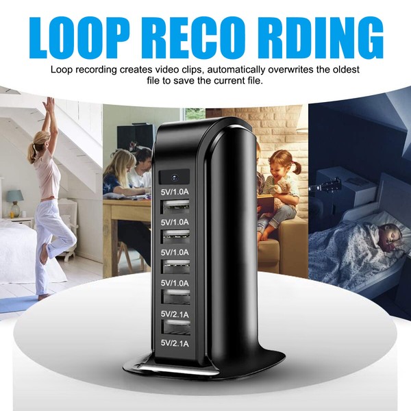 Hidden Wifi Camera Motion Detection Home Security Nanny HD Cam USB Charger Type. - Image 6