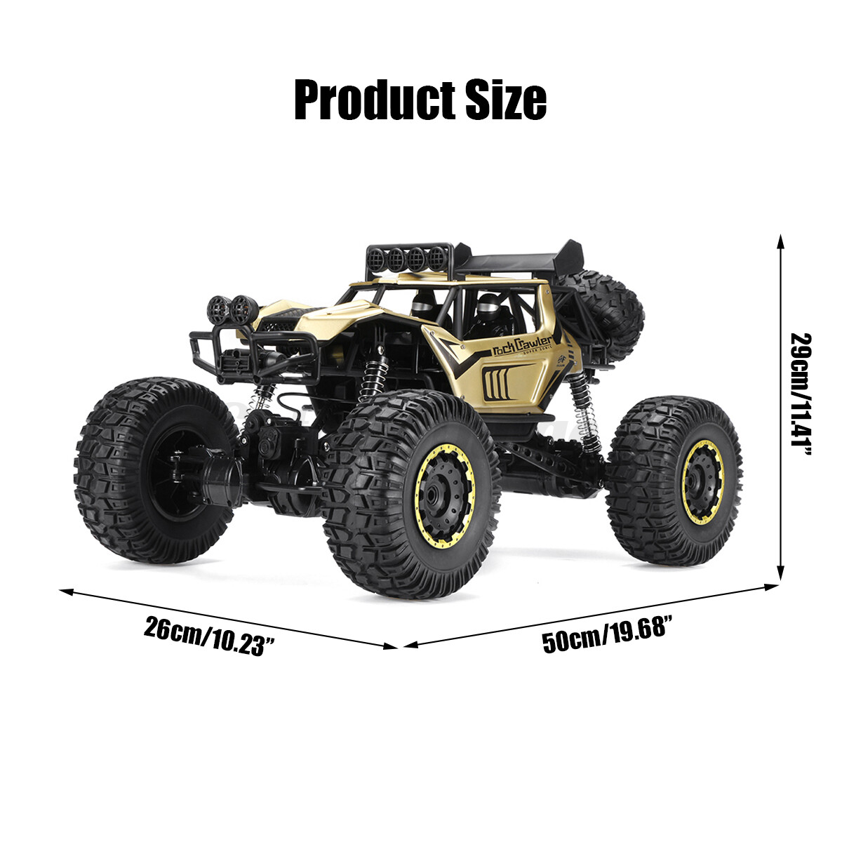 1 8 50cm RC Auto 2.4G Fernbedienung 4WD Elektro Monster Truck Offroad Car 