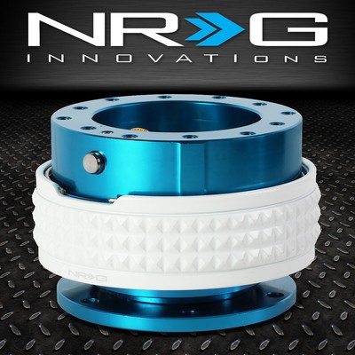 БЫСТРОРАЗЪЕМНОЕ АЛЮМИНИЕВОЕ РУЛЕВОЕ КОЛЕСО NRG С 6 БОЛТАМИ 2.1 НОВОЕ СИНЕЕ / СВЕТЯЩЕЕСЯ В ТЕМНОТЕ КОЛЬЦО