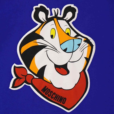 MOSCHINO MOSCHINO BLUE CAPSULE YEAR OF THE TIGER HOODIE DRESS