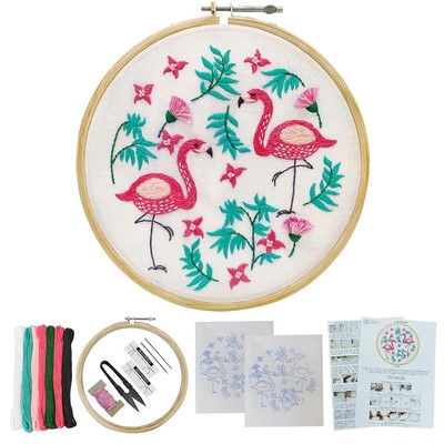 Embroidery Starter Kit for Beginners Cross Stitch Stamped DIY Craft Tool
