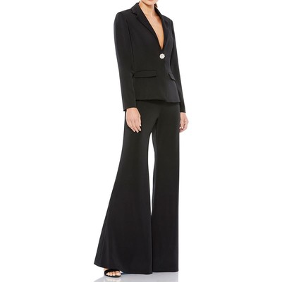

Женский расклешенный брючный костюм Ieena for Mac Duggal с украшением из 2 предметов BHFO 7514, Черный