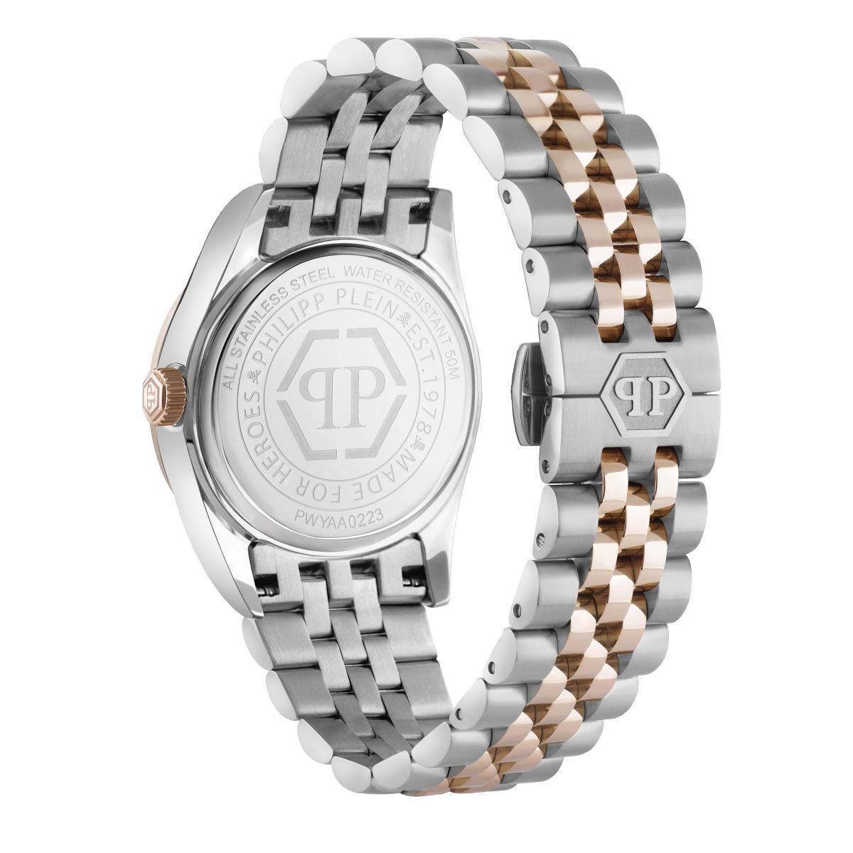 Pre-owned Philipp Plein Women's Watch Analog Quartz Up-to-date Superlative Pwyaa0223 Steel