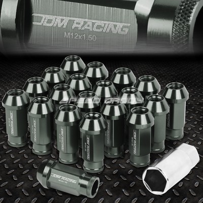 ДЛЯ DTS STS DEVILLE GUN MENTAL АНОДИРОВАННАЯ КОЛЕСНАЯ ГАЙКА С ОБОДОМ 20X50 ММ +ПЕРЕХОДНОЙ КЛЮЧ