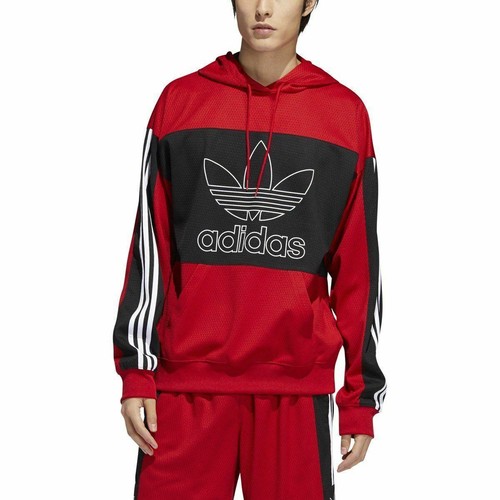 

[EI7515] Мужская толстовка с капюшоном Adidas Mesh Outline, Красный