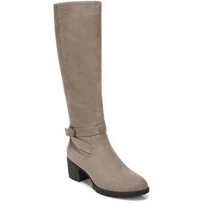 

Scholls Женские коричневые сапоги до колена Like It 8, средние (B,M) BHFO 8409, Brown microfiber