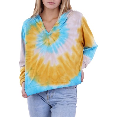 

Anthropologie Maronie Womens Tie-Dye Hooded Sweatshirt Top Shirt BHFO 0185