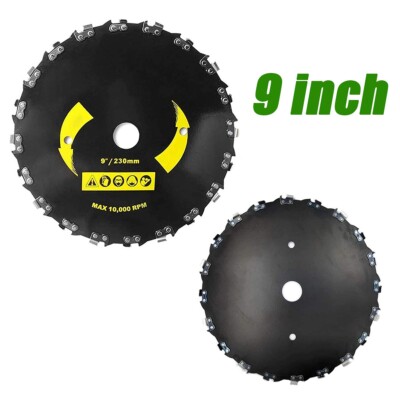 9-inch Chainsaw Tooth Brush Blades 20 Teeth For for Cutter, Trimmer, Weed Eater