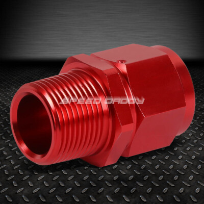 12-ВНУТРЕННИЙ РАСТРУБ НА 3/4 NPT НАРУЖНЫЙ КРАСНЫЙ АЛЮМИНИЕВЫЙ РЕДУКТОР С B-ОБРАЗНОЙ ГАЙКОЙ, ПОВОРОТНЫЙ ФИТИНГ