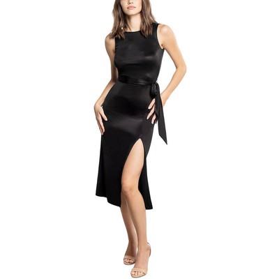 Платье The Population Womens Black Dress Midi Dress Juniors XL BHFO 0809