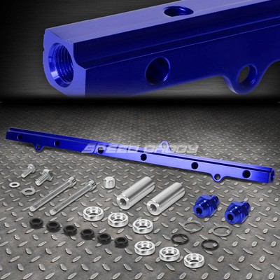 ДЛЯ JZA80 SUPRA/2JZ-GTE СИНИЙ АЛЮМИНИЕВЫЙ КОМПЛЕКТ НАПРАВЛЯЮЩИХ ТОПЛИВНОЙ ФОРСУНКИ С ВЕРХНЕЙ ПОДАЧЕЙ И ВЫСОКИМ РАСХОДОМ ТОПЛИВА