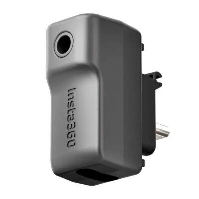 Mic Adapter for Insta360 X4 72MP Waterproof 5.7K 360° VR Action Camera CINSBBMC