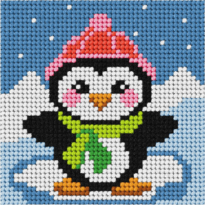 Orchidea Needlepoint Kit: My First Embroidery: Mini: Penguin