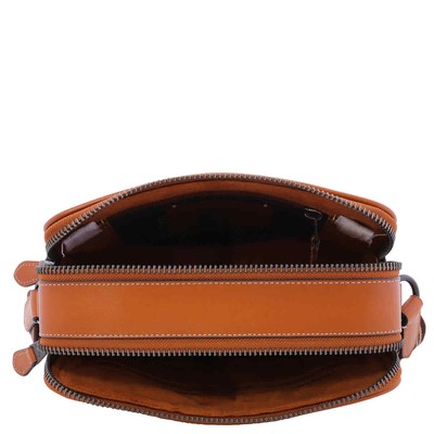 Pre-owned Coach Charter 24 Micro Shoulder Cm383 Urc In Cocoa/burnished Amber