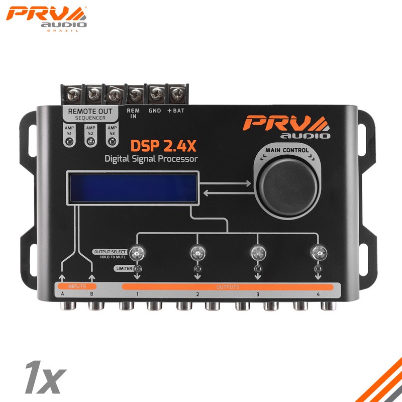 PRV Audio DSP 2.4X Crossover & EQ 4 Channel Full