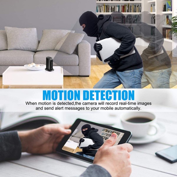 Hidden Wifi Camera Motion Detection Home Security Nanny HD Cam USB Charger Type. - Image 18