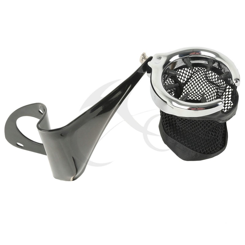 Rear Drink Cup Holder Passenger Fit For Harley Electra Road Tri Glide
