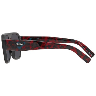 Pre-owned Prada Dark Gray Browline Men's Sunglasses Pr 22ys 1ab5s0 56 Pr 22ys 1ab5s0 56