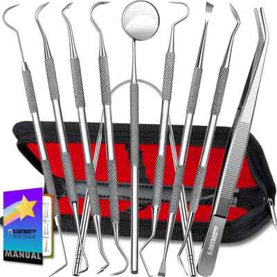 Dental Tools, 10 Pack Professional Plaque Remover for Teeth Cleaning Tools Se...