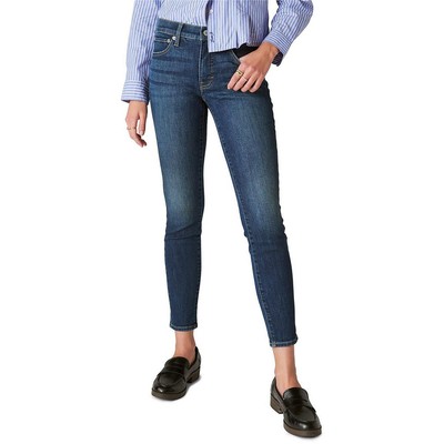 Женские узкие джинсы Ava средней посадки из темного стираного денима Lucky Brand BHFO 5510