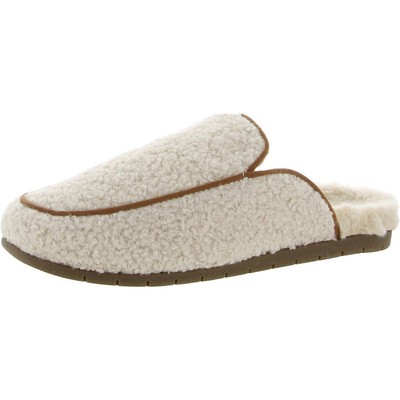 

Коричневые туфли без задника из искусственного меха Vionic Womens Caressa 8 Medium (B,M) BHFO 9450, Natural curl shearling