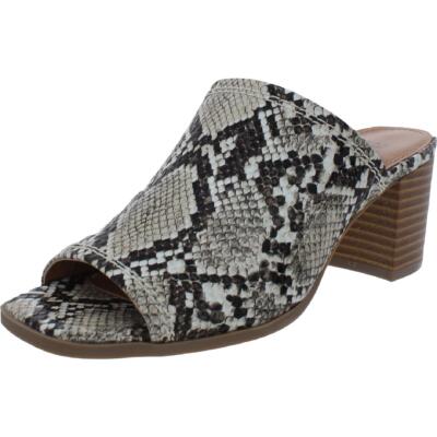 

Женские пляжные кожаные шлепанцы на каблуке с тиснением ANA BHFO 5313, Snake multi, Beach