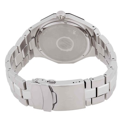 Pre-owned Bulova Men's Marine Star Diamond Accented Stainless Steel Bracelet Watch 98d103