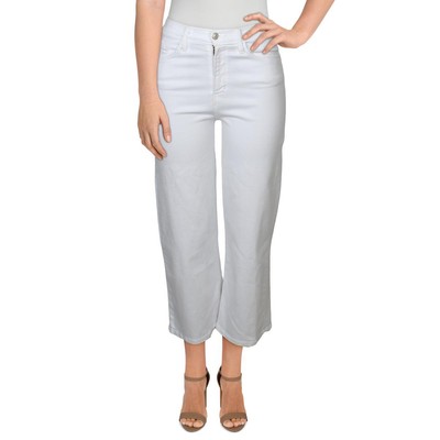 

Широкие укороченные джинсы Flying Monkey Womens White Denim Juniors  BHFO 8528, Optic white