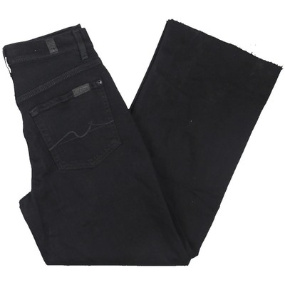7 For All Mankind Женские 7 Черные укороченные брюки Укороченные джинсы 26 BHFO 7516