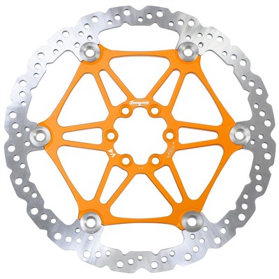freno a disco ventilato 6 fori 203mm arancione HODV4203O HOPE freni bici