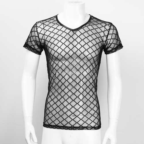 Männer Tattoo-Shirt Transparent Herren Langarmshirt Slim Fit Tattoos