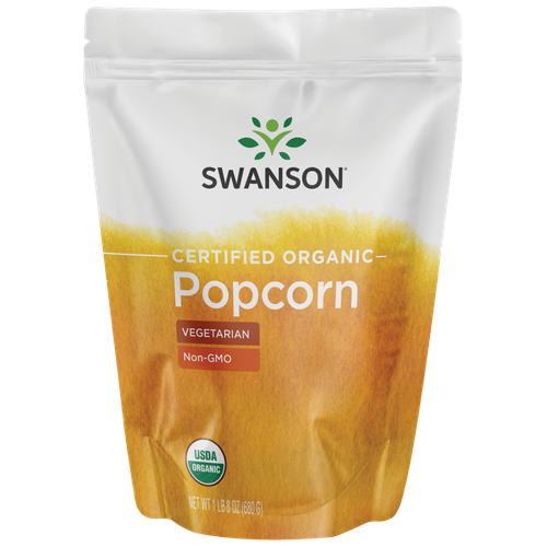 Сертифицированный органический попкорн Swanson 1 фунт 8 унций в упаковке