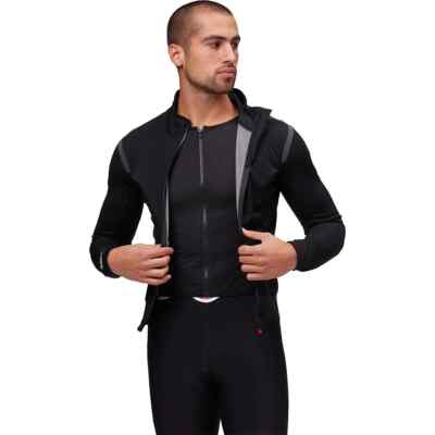 Castelli Men's Alpha RoS 2 Light Jacket Black Gore tex built in vest $289 large