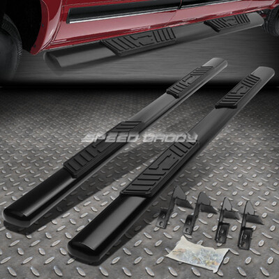 ДЛЯ 99-16 FORD SUPERDUTY CREW CAB 5 ЧЕРНАЯ ОВАЛЬНАЯ БОКОВАЯ ПОДНОЖКА NERF BAR RUNNING BOARD