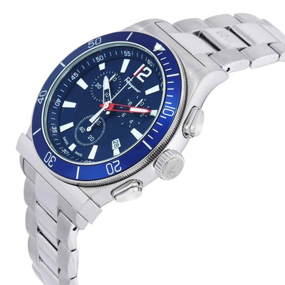 Pre-owned Ferragamo 1898 Sport Chrono Quartz Blue Dial Men's Watch Sfyl01622