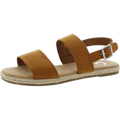 

Женские коричневые сандалии на плоской платформе Journee Collection 9, средний (B,M) BHFO 7765, Коричневый, BHFO