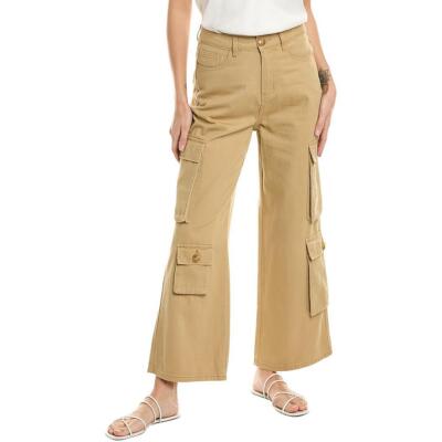 Gracia Womens Cargo Wide Leg High Rise High-Waisted Jeans BHFO 1009