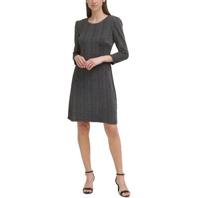 

Tommy Hilfiger Womens Metallic Short Party Mini Dress BHFO 5509, Black/silver