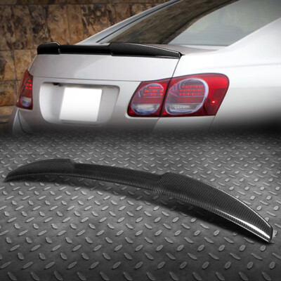 ДЛЯ 06-11 LEXUS GS430/300/450H/460 КАРБОНОВЫЙ V-ОБРАЗНЫЙ СПОЙЛЕР ЗАДНЕЙ КРЫШКИ БАГАЖНИКА