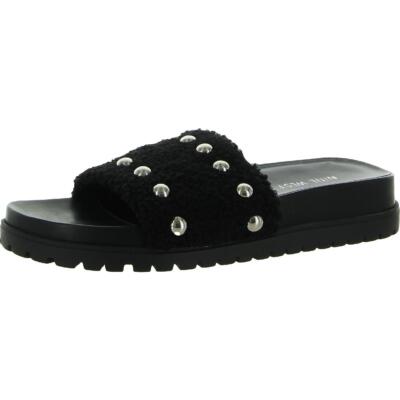 

Женские повседневные шлепанцы Nine West Freely2 без шнуровки на плоской подошве BHFO 3383, Черный, Freely2