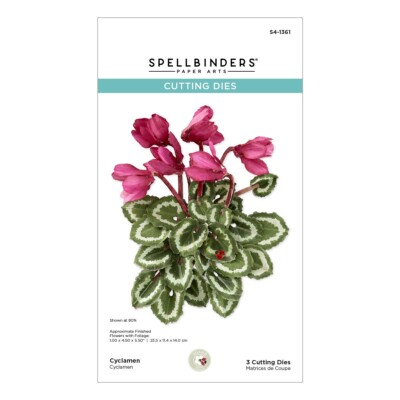 Spellbinders Etched Dies By Susan Tierney-Cockburn-Cyclamen