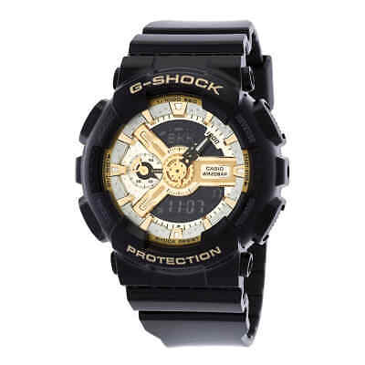 Женские кварцевые аналогово-цифровые часы Casio G-Shock с мировым временем и черным циферблатом