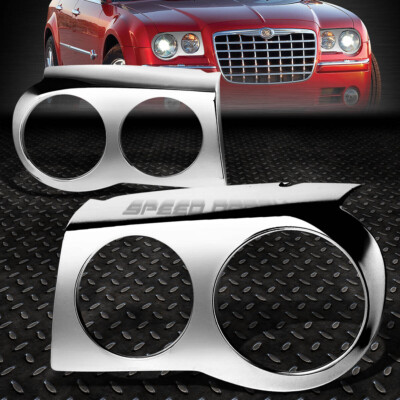 НА 2005-2010 CHRYSLER 300/300C ХРОМИРОВАННАЯ КРОНШТЕЙН ДЛЯ ВЕКА/КРЫШКИ ФАРЫ