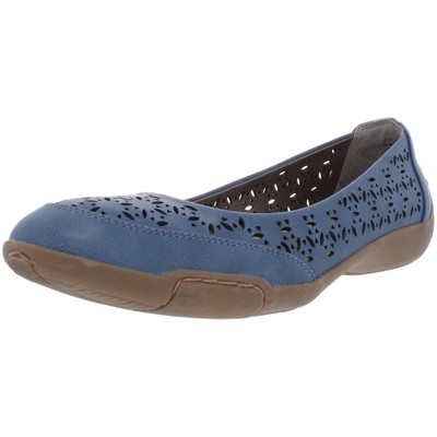 Array Womens Jordan Blue Laser Cut Ballet Flats Shoes 9 Narrow (AA,N) BHFO 2498
