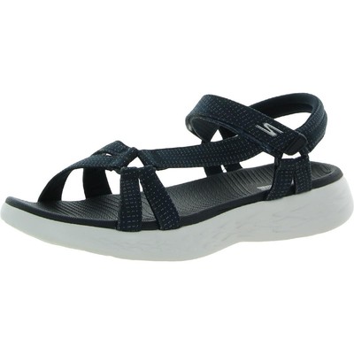 

Skechers Womens On-The-Go 600 Navy Sport Sandals Shoes 9 Medium (B,M) BHFO 6414, On-The-Go 600
