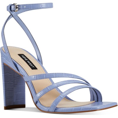 

Женские синие классические сандалии Nine West Zelina 3 Evening 6 Medium (B,M) BHFO 9685, Light blue texture