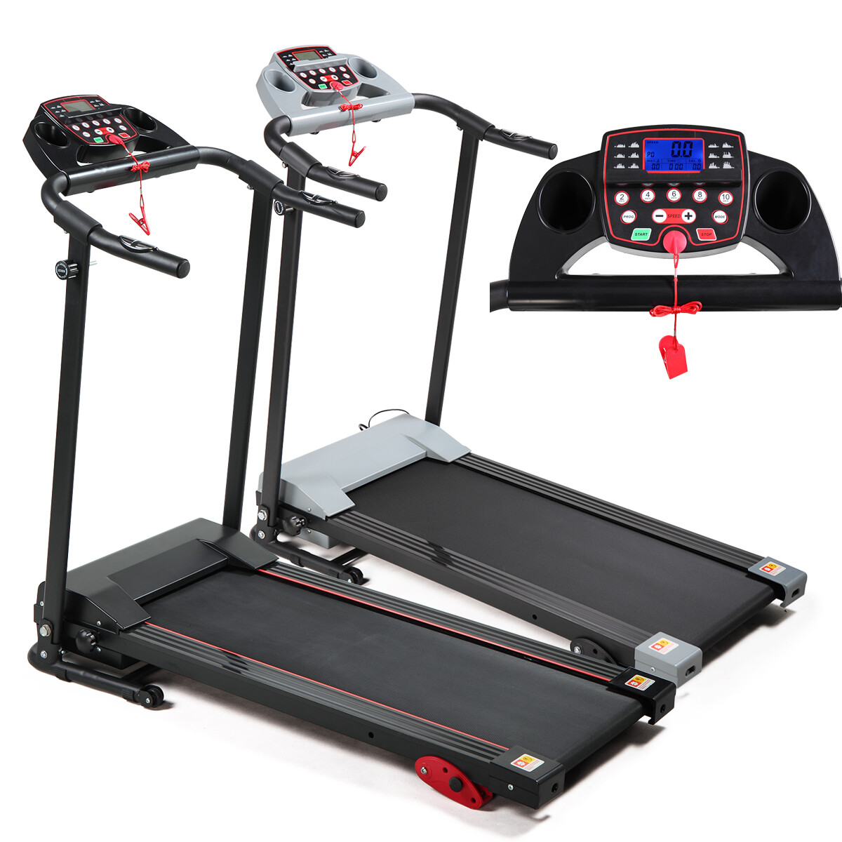 2.0HP Folding Motorized Treadmill Exercise Fitness Machine Adjustable